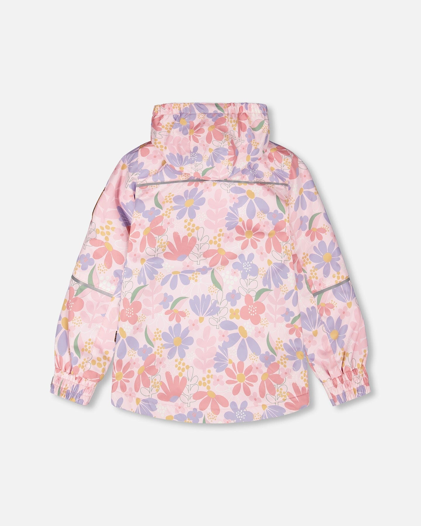 Insulated Two-Piece Mid-Season Outerwear Set Pink Flower Print - H30W52S_3H004