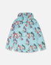 3-In-1 Two-Piece Mid-Season Outerwear Set Blue Unicorn Print - H30W53_3H006