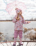3-In-1 Two-Piece Mid-Season Outerwear Set Pink With Printed Butterflies - H30W53_3H007