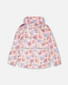 3-In-1 Two-Piece Mid-Season Outerwear Set Pink With Printed Butterflies - H30W53_3H007