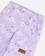 3-In-1 Two-Piece Mid-Season Outerwear Set Purple Daisy Print - H30W53_3H009