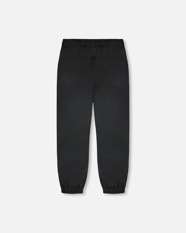 3-In-1 Two-Piece Mid-Season Outerwear Set Black Printed Flowers - Pink Inner Jacket - H30W54_3H011