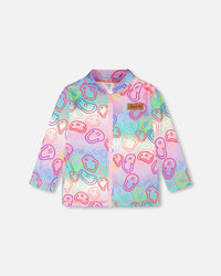 3-In-1 Two-Piece Mid-Season Outerwear Set Pink Colorblock - H30W55_06240