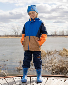 3-In-1 Two-Piece Mid-Season Outerwear Set Blue Colorblock - H30W56_04690