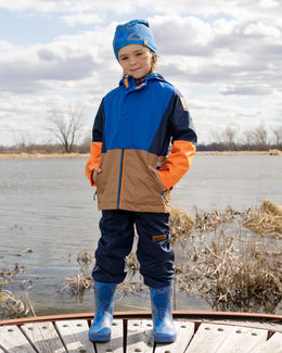 3-In-1 Two-Piece Mid-Season Outerwear Set Blue Colorblock - H30W56_04690