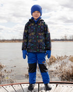 3-In-1 Two-Piece Mid-Season Outerwear Set Black Printed Skateboards - H30W57_3H026