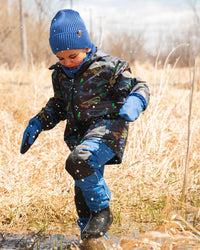 3-In-1 Two-Piece Mid-Season Outerwear Set Black Printed Skateboards - H30W57_3H026