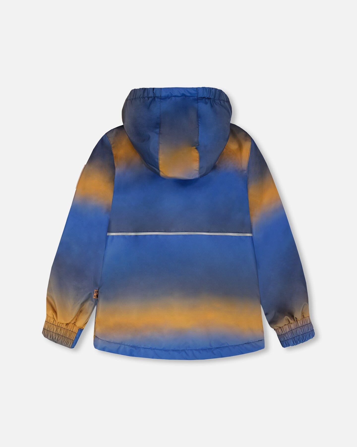 Two-Piece Mid-Season Outerwear Set Blue And Brown Gradient - H30W58_3H027