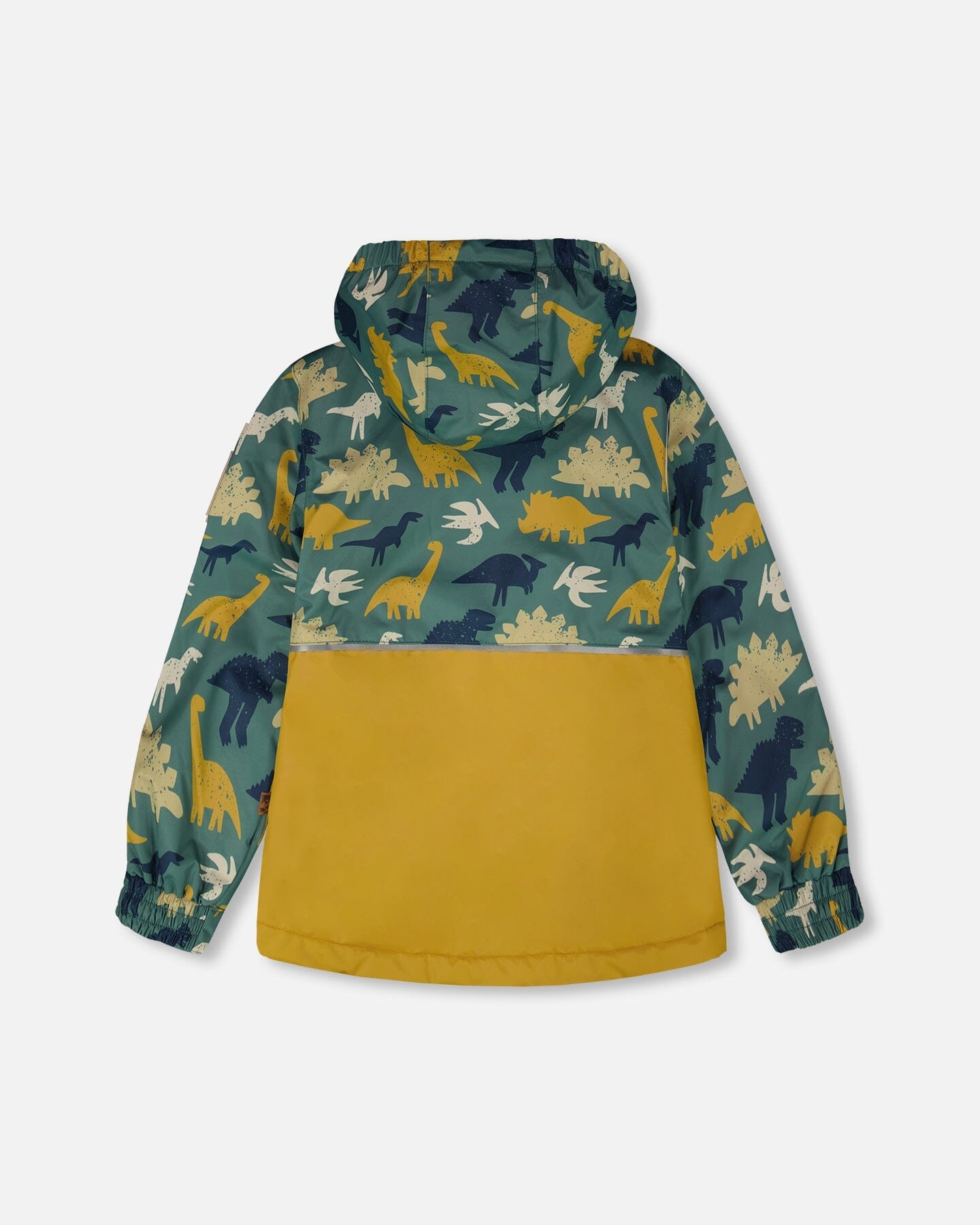 Two-Piece Mid-Season Outerwear Set Green Dinosaur Print - H30W58_3H028