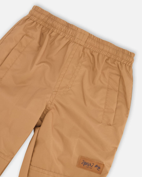 Two-Piece Mid-Season Outerwear Set Green Camouflage Print - H30W59_3H029