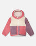 Sherpa Jacket Pink Colorblock - H30W60_01380