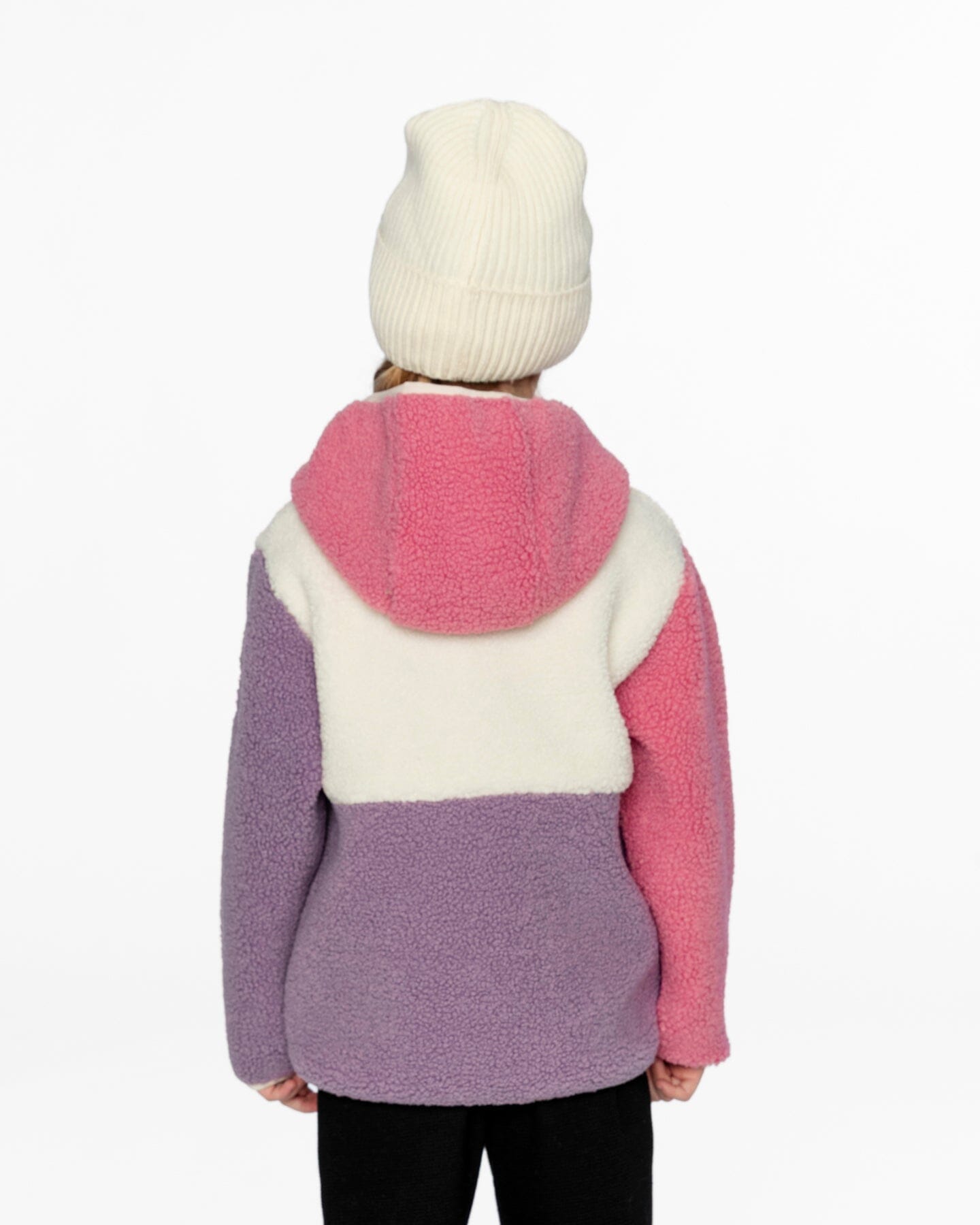 Sherpa Jacket Lilac Colorblock Outerwear Deux par Deux 