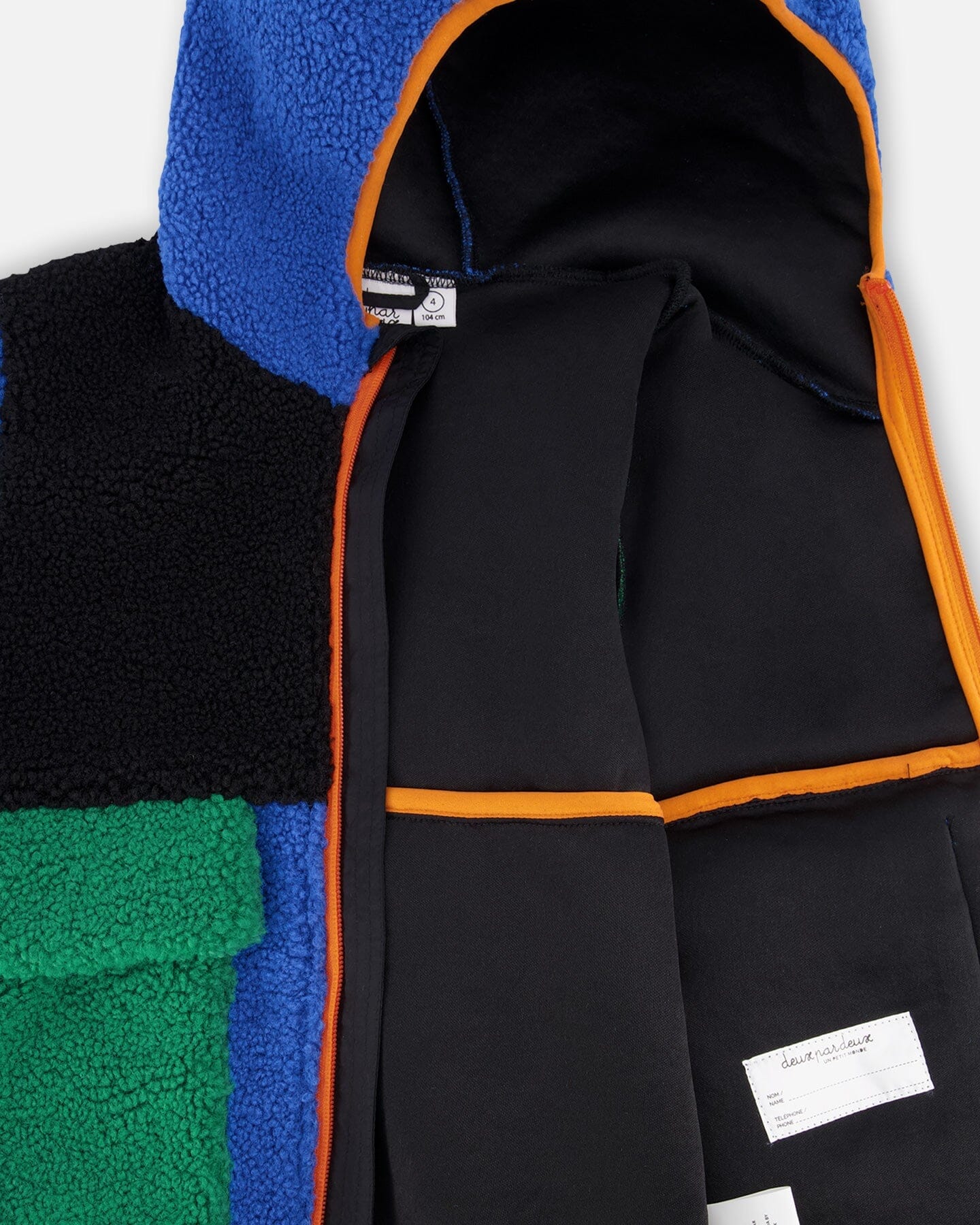 Sherpa Jacket Blue Colorblock - H30W60_04690