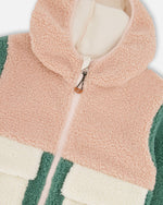 Sherpa Jacket Light Pink Colorblock - H30W60_06003