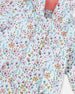 Baby Mid-Season One-Piece Outerwear With Hat Blue Mini Flower Print - H30W64_3H005