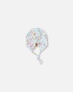 Baby Mid-Season One-Piece Outerwear With Hat Blue Mini Flower Print - H30W64_3H005