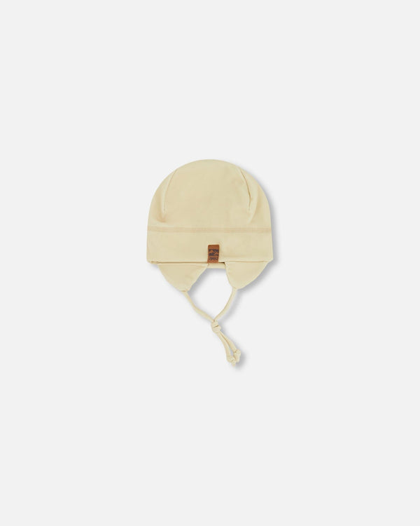 Baby Mid-Season One-Piece Outerwear With Hat Beige - H30W65_01850