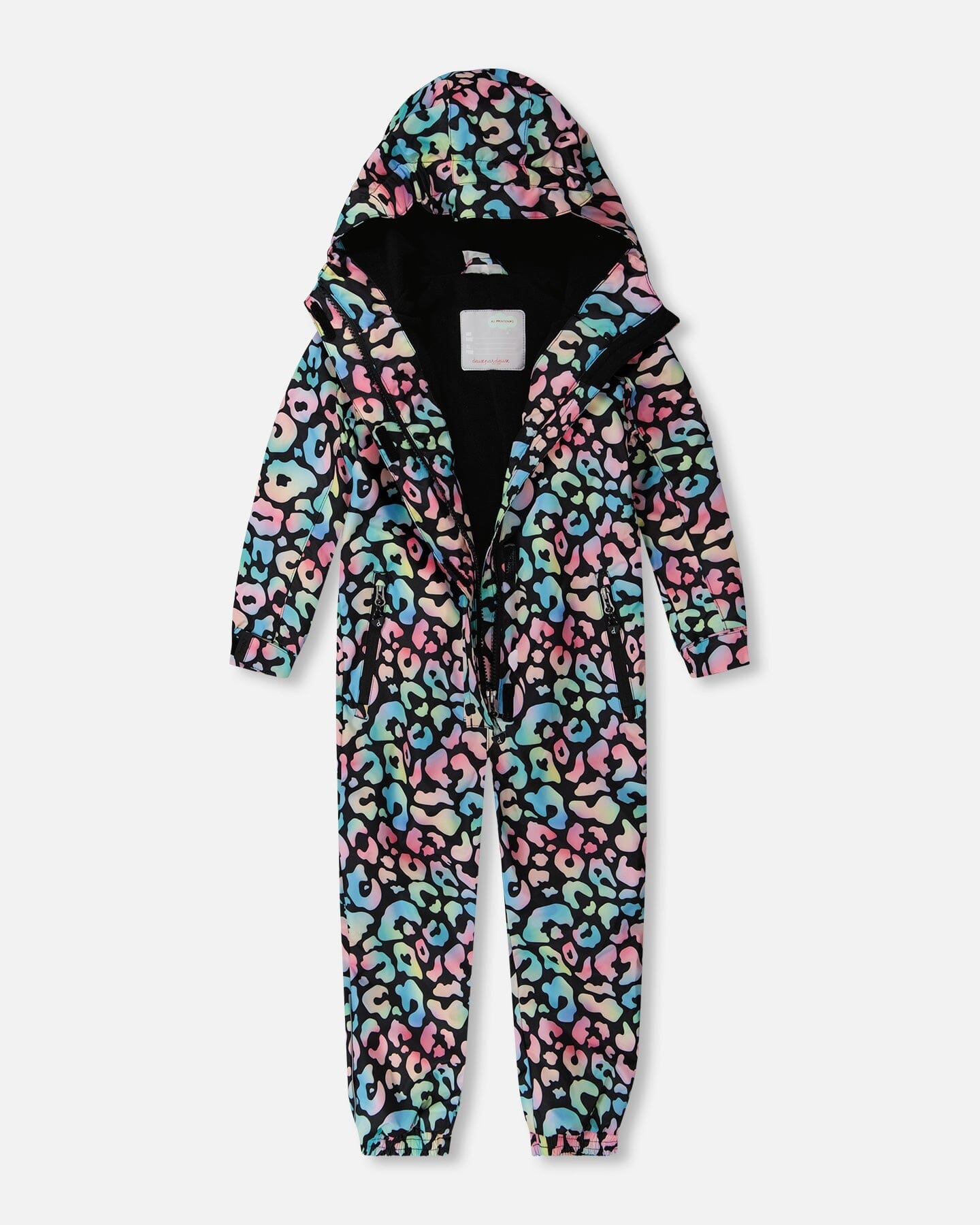 Kids Mid-Season One-Piece Outerwear Black Animal Print - H30W70_3H010