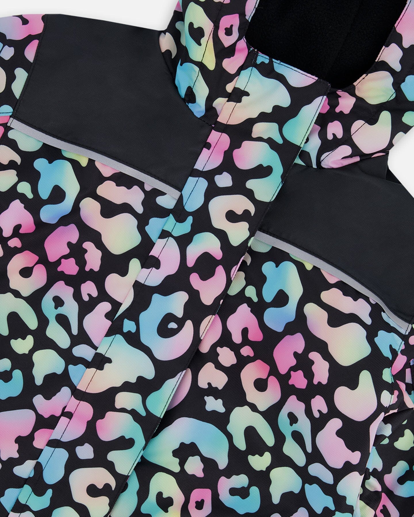 Kids Mid-Season One-Piece Outerwear Black Animal Print - H30W70_3H010