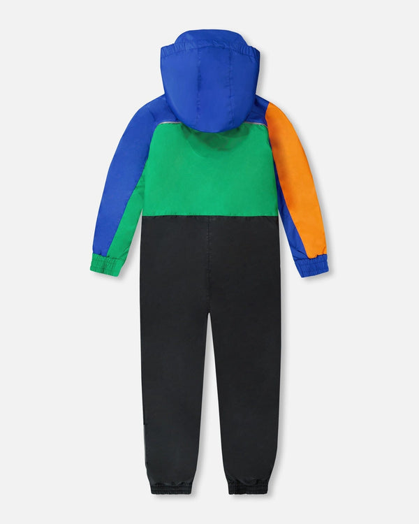 Kids Mid-Season One-Piece Outerwear Royal Blue Colorblock - H30W71_04690