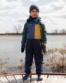 Kids Mid-Season One-Piece Outerwear Navy Colorblock - H30W71_04790
