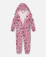 Rain One-Piece In Polyurethane Pink Heart Print - H30W72_3H024