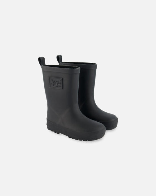 Rain Boots In Natural Rubber Black - H30WB10_09990