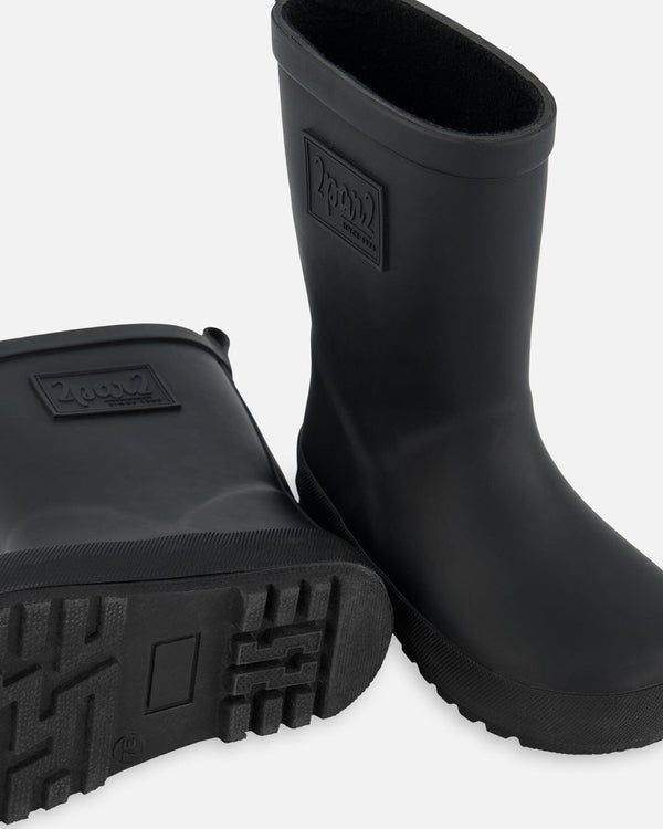Rain Boots In Natural Rubber Black - H30WB10_09990