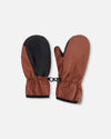 Mid-Season Mittens In Recycled Polyester Brown - H30WM201_08480