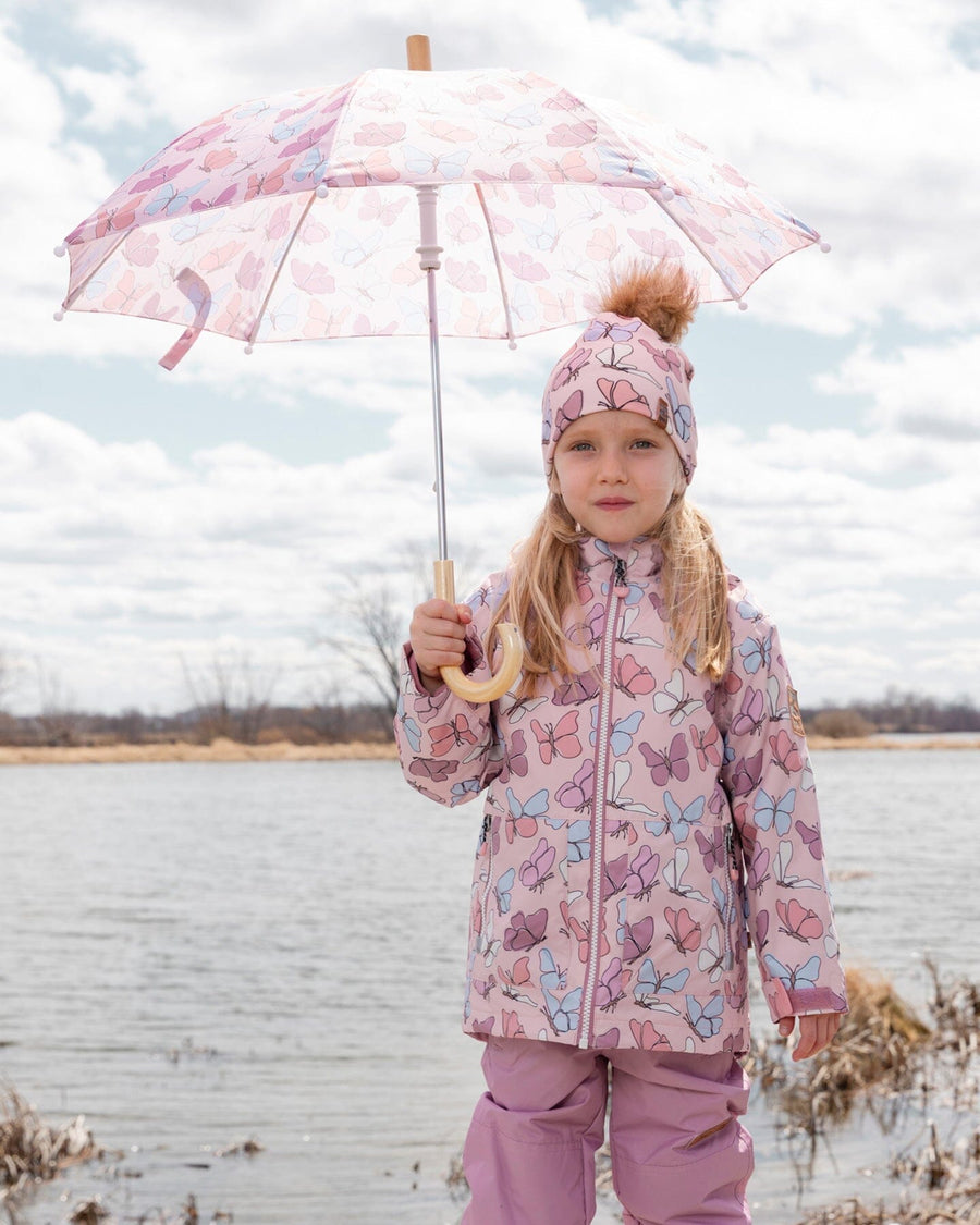 Umbrella Pink Butterfly Print - H30WPR_3H007