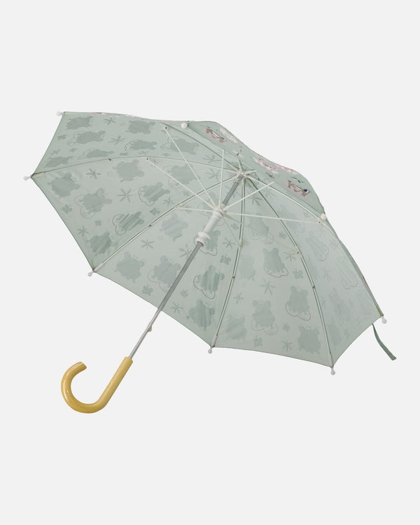 Color-Changing Umbrella Green Frog Print - H30WPR_3H022