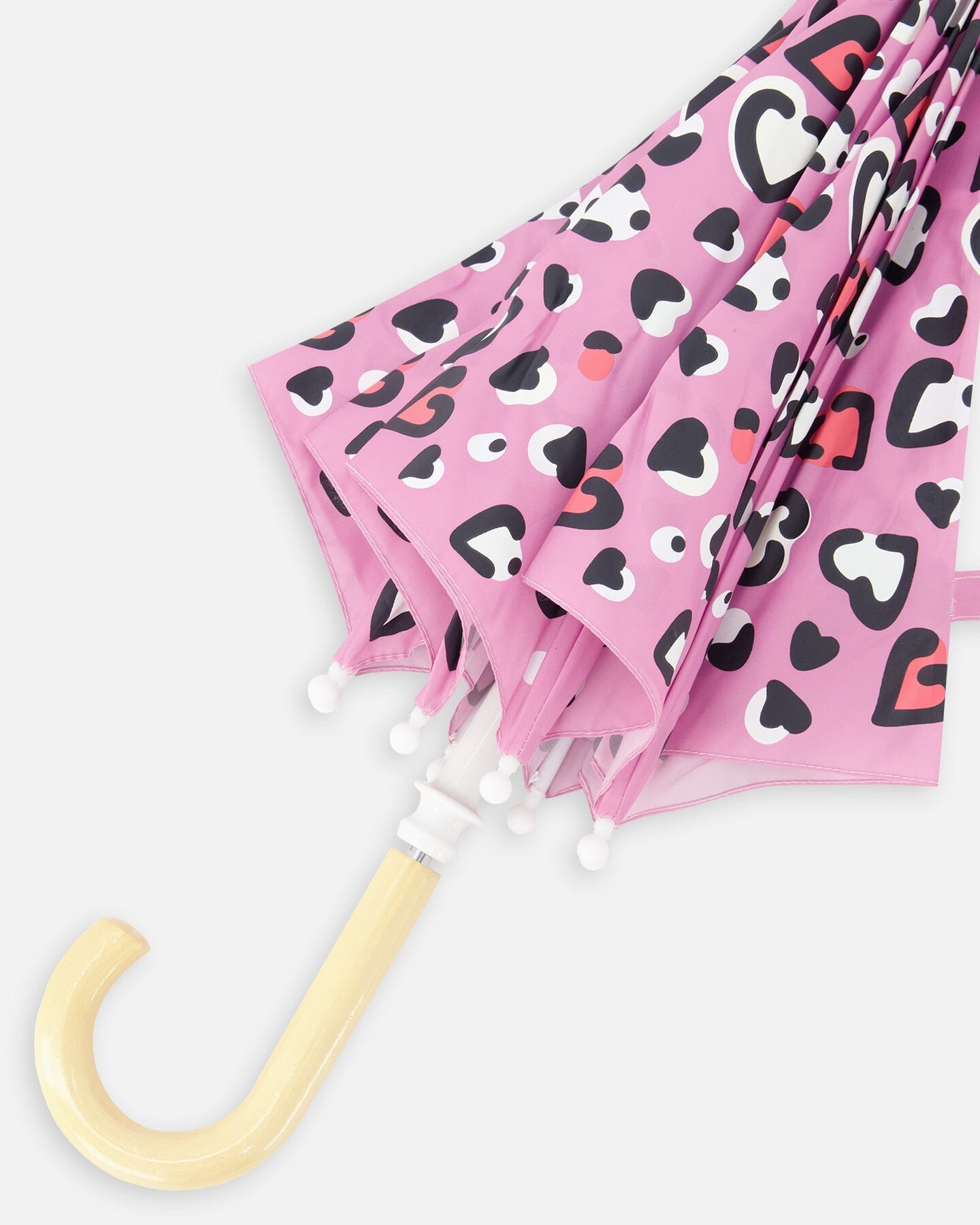 Color-Changing Umbrella Pink Hearts Print - H30WPR_3H024