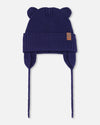 Baby Knit Hat Navy Blue - H30WT23_04790
