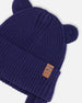 Baby Knit Hat Navy Blue - H30WT23_04790