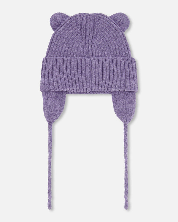 Baby Knit Hat Lavender - H30WT23_05002