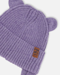 Baby Knit Hat Lavender - H30WT23_05002