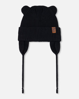 Baby Knit Hat Black - H30WT23_09990