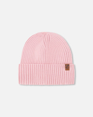 Knit Hat Pale Pink - H30WT24_06003