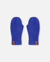 Ribbed Knit Mittens Royal Blue - H30WT26_04690