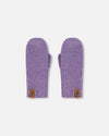 Ribbed Knit Mittens Lavender - H30WT26_05002