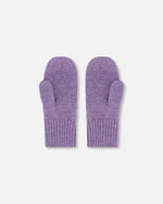 Ribbed Knit Mittens Lavender - H30WT26_05002