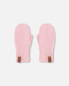 Ribbed Knit Mittens Pale Pink - H30WT26_06003