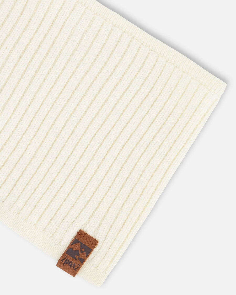 Knit Neck Tube Off White - H30WT27_01380
