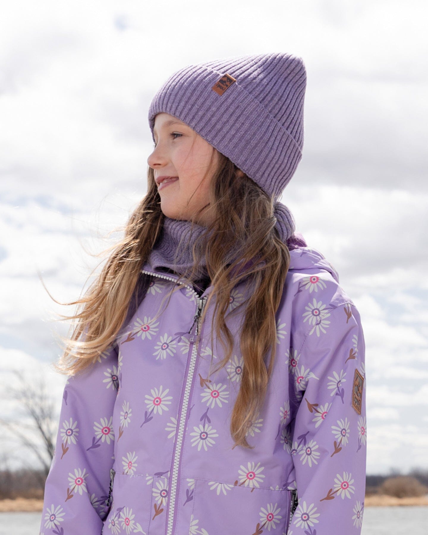 Knit Neckwarmer Lavender - H30WT27_05002