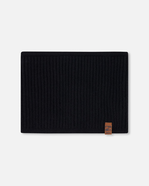Knit Neckwarmer Black - H30WT27_09990