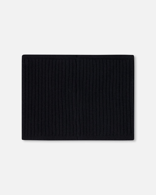 Knit Neckwarmer Black - H30WT27_09990