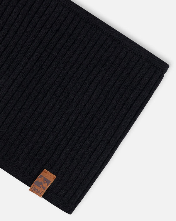 Knit Neckwarmer Black - H30WT27_09990