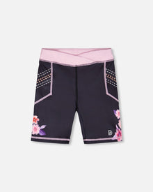 Athletic Biker Shorts In Recycled Polyester Black - H30XG27_09990