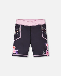 Athletic Biker Shorts In Recycled Polyester Black - H30XG27_09990