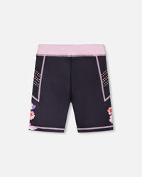 Athletic Biker Shorts In Recycled Polyester Black - H30XG27_09990